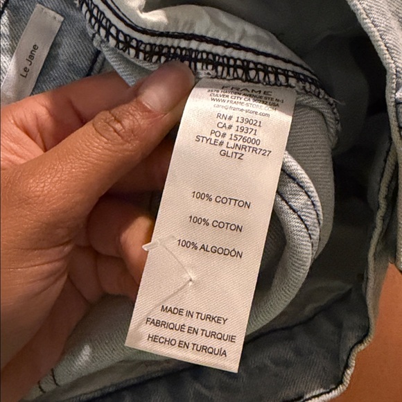 Frame Atelier Le Jane Crystal Jeans size 29 straight leg - Picture 11 of 11